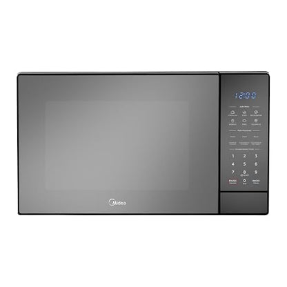 Midea Horno de Microondas 1.1 pies cúbicos, 30L, MMDX211S2MB | Modo ECO Ahorro de Energía, 10 Niveles de Potencia, 6 Funciones Auto Menú, Color Plata