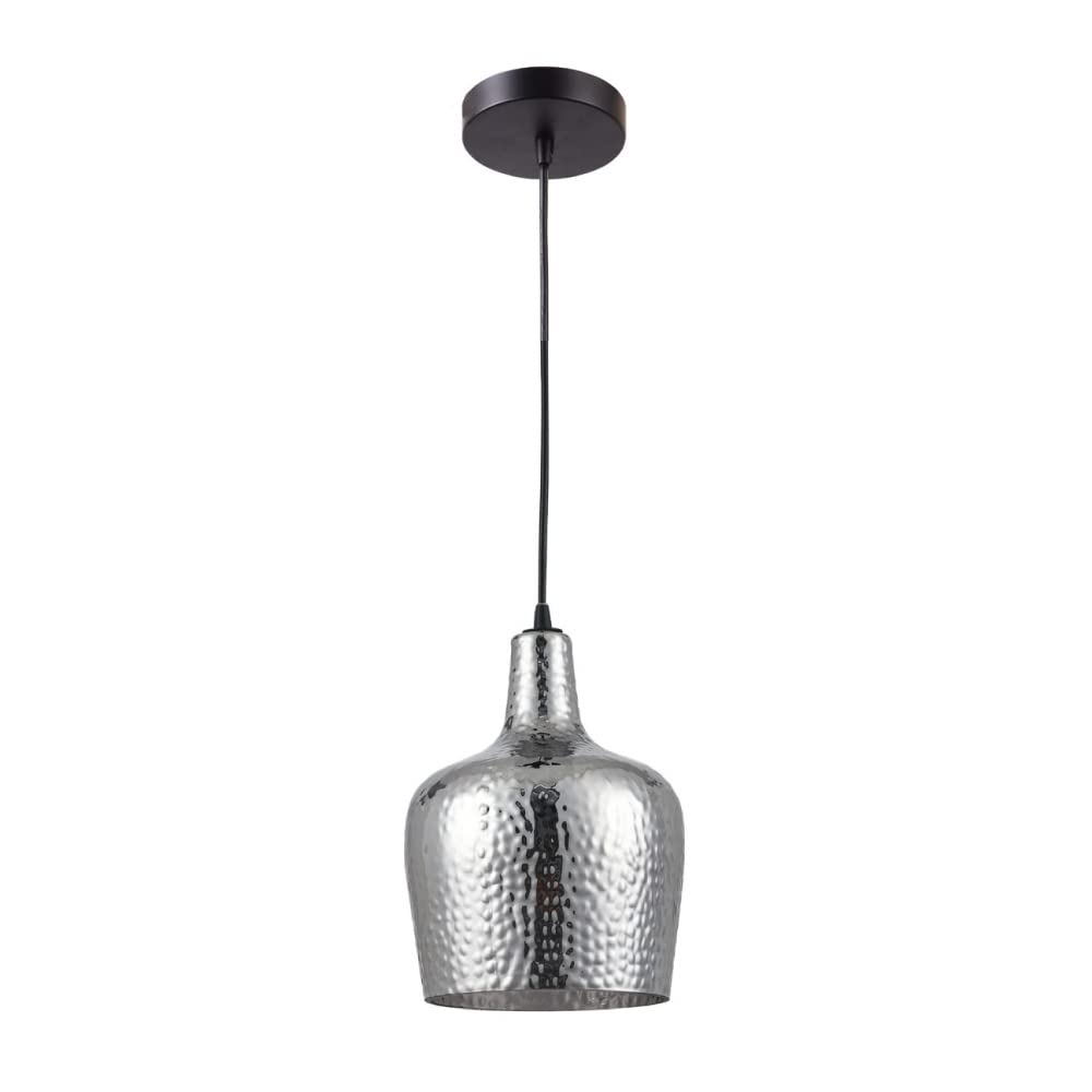 Tecnolite Lámpara Colgante de Cristal 1.26 m de Altura, Potencia Máx. 60 W, 1 Base E27, No incluye foco