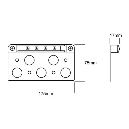 Tecnolite Luz de Cortesía LED Exterior 1 W - Luz Suave Cálida, 12 VDC, Espacios reducidos, IP65, LED Integrado, Hardscape Lights