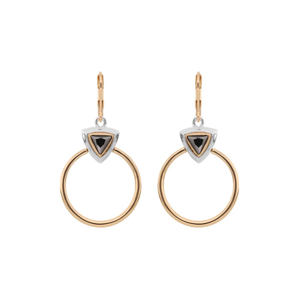 Nine West Aretes Color Bitono Tritone Emblems En Forma Varias De Terminado Brillante para Mujer