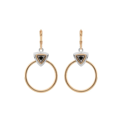 Nine West Aretes Color Bitono Tritone Emblems En Forma Varias De Terminado Brillante para Mujer