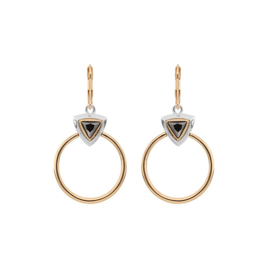 Nine West Aretes Color Bitono Tritone Emblems En Forma Varias De Terminado Brillante para Mujer