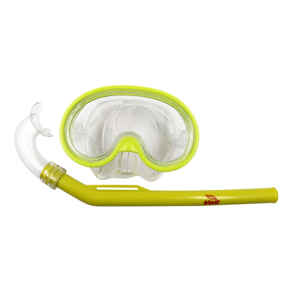 Voit Set Acuático Kit de Snorkel para niños 2 en 1 Gafas de Buceo panorámicas de Vidrio Templado y Tubo de Buceo para Entrenamiento o Practica 12+