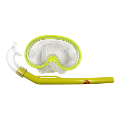 Voit Set Acuático Kit de Snorkel para niños 2 en 1 Gafas de Buceo panorámicas de Vidrio Templado y Tubo de Buceo para Entrenamiento o Practica 12+