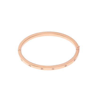 Pulsera de Cadena de Plata de Ley o Acero Inoxidable en Tono Plateado para Mujer de Fossil - Oro rosa