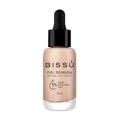 Bissú Sérum con Color Piel Desnuda Tono 06 Místico, Ácido Hialurónico, 30 ml - 02 ESPUMA - 30ml