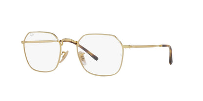 Ray-Ban Rx3694v Jim - Marcos cuadrados para anteojos graduadas, Gold/Demo Lens, 51 mm