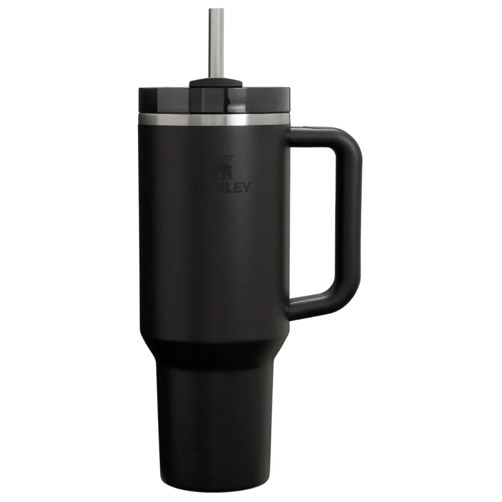 Stanley Quencher H2.0 Termo de Acero Inoxidable con Popote 1.18 L - Black