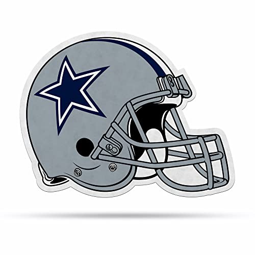 Rico Industries NFL Dallas Cowboys - Banderín de corte en forma de casco – Decoración del hogar y la sala de estar, fieltro suave EZ para colgar