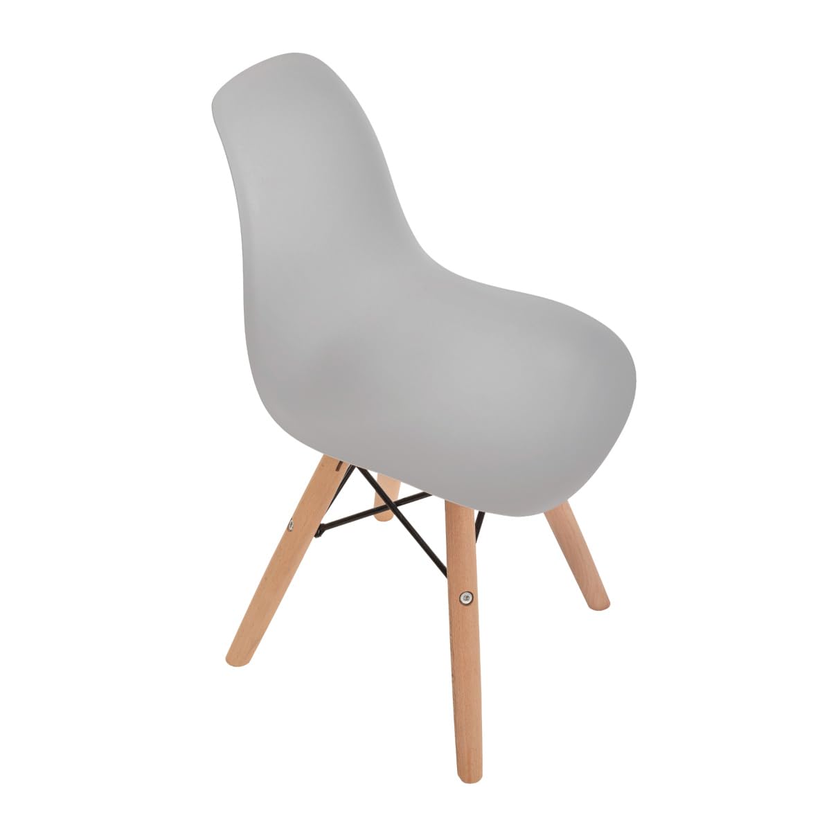 DUDUK 2 sillas Eames: Juego de 2 sillas Infantiles Modernas para niños pequeños (Blancas, Grises y Rosa)
