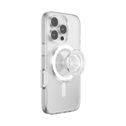 PopSockets - Empuñadura para MagSafe, Agarre para teléfono con Soporte de teléfono Integrado, Soporte Ajustable para Retrato u Paisaje, Fuerte sujeción magnética, Compatible con Carga inalámbrica