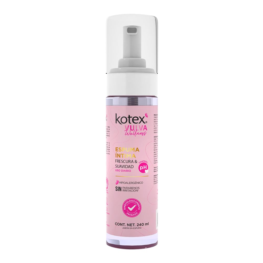 Espuma Íntima Kotex, Vulva Wellness 240 ml