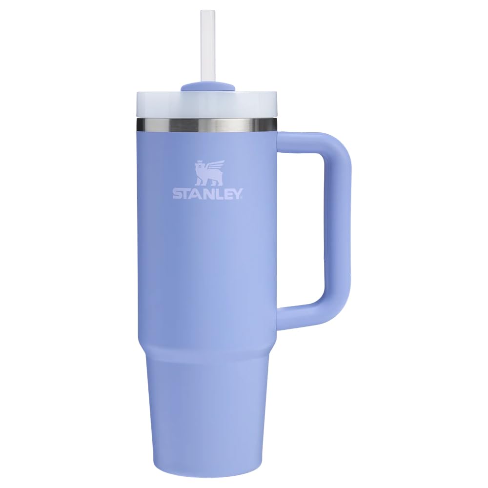Stanley Quencher FlowState 887 ml Termo con Popote, Acero Inoxidable - Hydrangea
