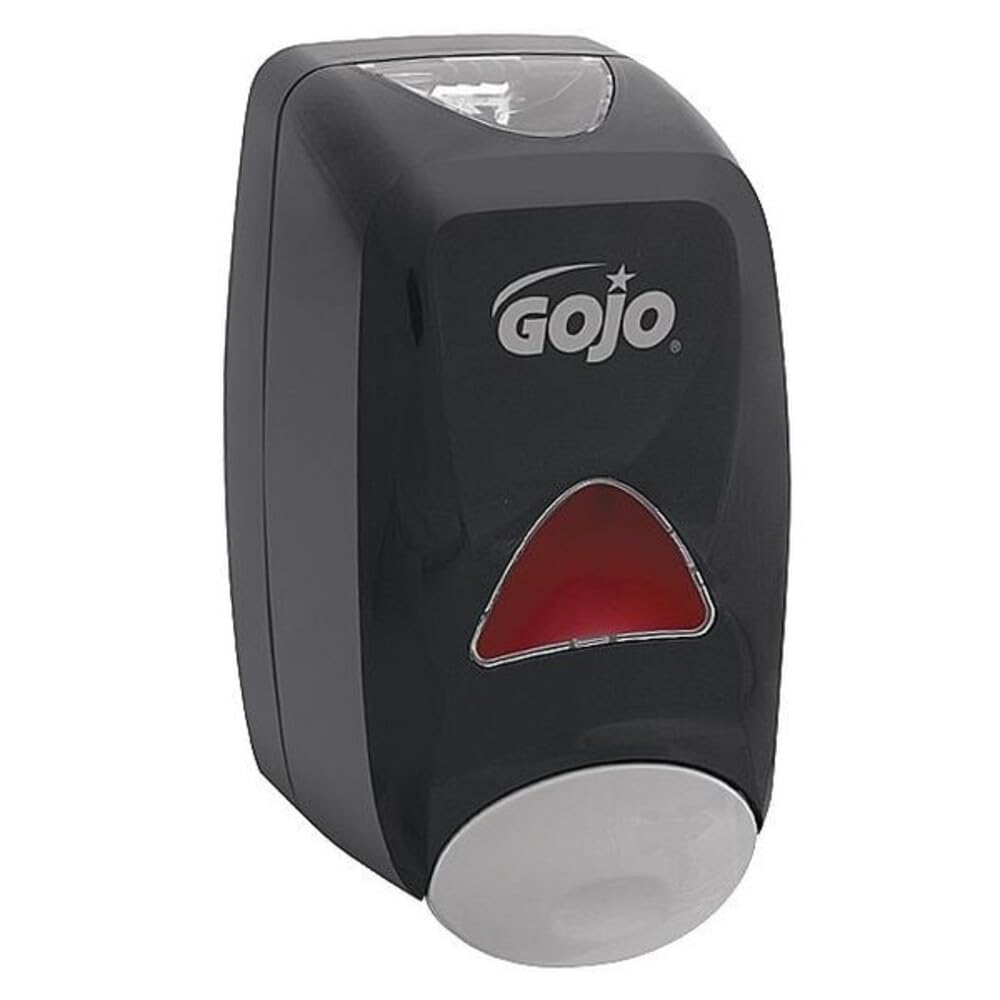 GOJO FMX-12 Dispensador de jabón de espuma estilo pulsador, color negro, para recargas de jabón de espuma FMX-12 de 1250 ml (Paquete de 1) - 5155-06