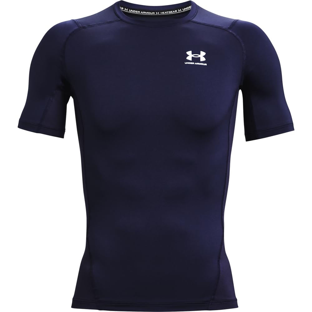 Under Armour HeatGear Camiseta de Compresión para Hombre - Azul Marino - M