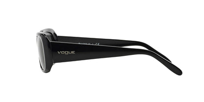 Vogue Eyewear anteojos de sol para mujer, marco de Havana oscuro, lentes degradadas café polar, 55 mm