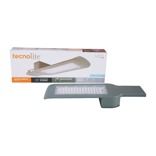 Tecnolite Lámpara para Punta de Poste LED con Fotocelda 60 W, Luz de Día, IP65, IK08, No atenuable, LED integrado