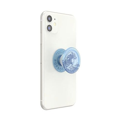 PopSockets - Empuñadura para teléfono a Base de Plantas con Soporte expandible, Agarre calcomanía, Respetuoso con el Medio Ambiente, océano translúcido