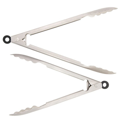 KitchenAid - Juego de 2 pinzas de cocina universales de acero inoxidable
