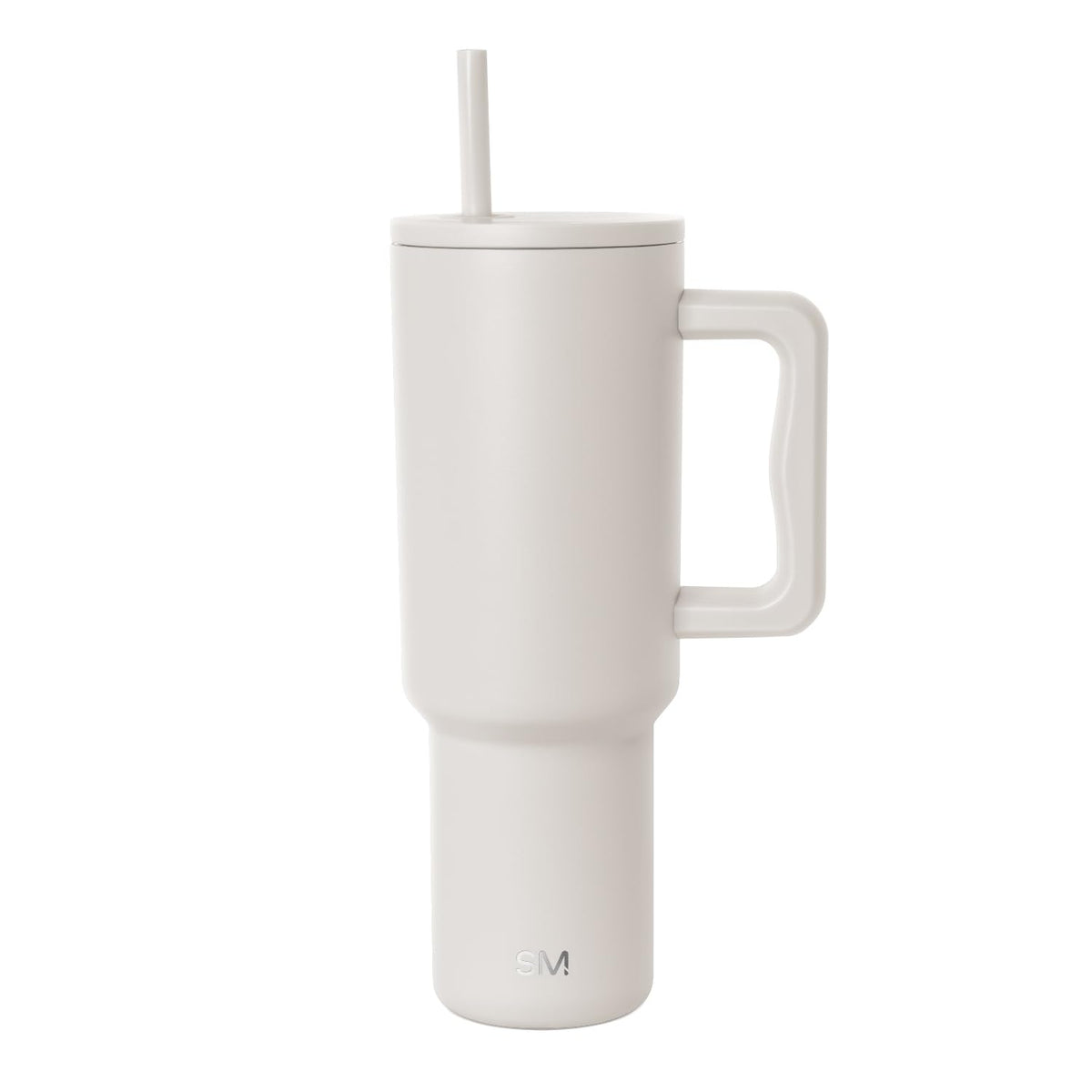 Simple Modern Trek Vaso Térmico con Asa y Popote, Acero Inoxidable, 890-1180 ml - 1180 ml - -Almond Birch