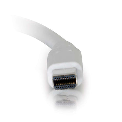 C2G 54411 Mini DisplayPort Cable M/M - Digital Audio Video, White (6 Feet, 1.82 Meters)
