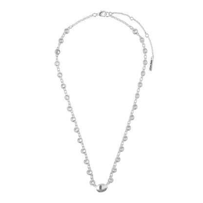 Nine West Collar Plateado Circular Para Mujer