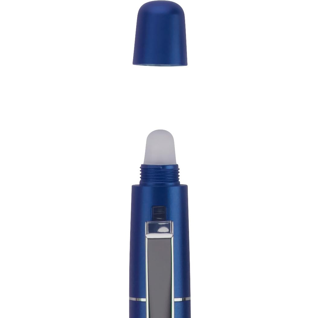 Pluma Roller Pilot FriXion LX 0.7 mm, Tinta Azul Borrable, Cuerpo Metálico color azul mate, Retráctil y Recargable