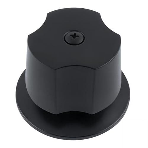 DICA MQN.2 Juego de 2 Manerales Grandes con Chapetón para Regadera, Color Negro Mate