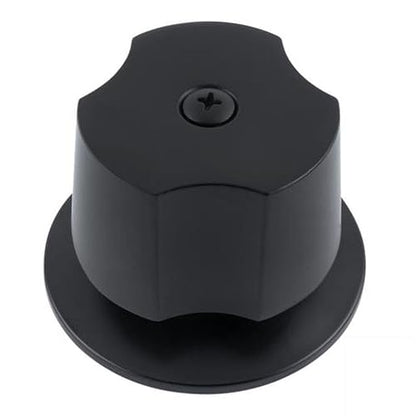 DICA MQN.2 Juego de 2 Manerales Grandes con Chapetón para Regadera, Color Negro Mate