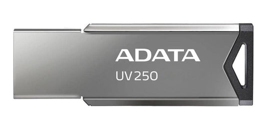 ADATA 32 GB Memoria Flash USB 2.0 Color Plata con Negro (Modelo UV250)