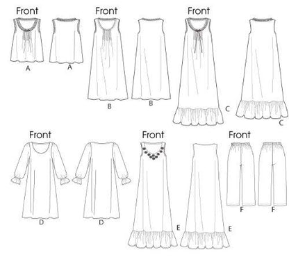 BUTTERICK PATTERNS B5792ZZ0 - Patrones de Costura para Camisas y Pantalones, Talla ZZ (LRG-XLG-XXL)