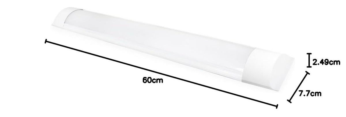 SANELEC, Luminario LED para Techo, Lámpara de Sobreponer, Cubierta Contra Polvo, 18 W, Luz Fría, Modelo 1275