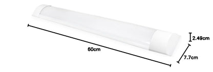SANELEC, Luminario LED para Techo, Lámpara de Sobreponer, Cubierta Contra Polvo, 18 W, Luz Fría, Modelo 1275