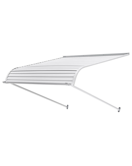 VEVOR Toldo para Exterior, Área de Protección Solar de 1016 x 1066 mm Toldo de Aleación de Aluminio Resistente a la Oxidación con Voladizo Compatible para Puerta de 0,8 m de Ancho de Exterior