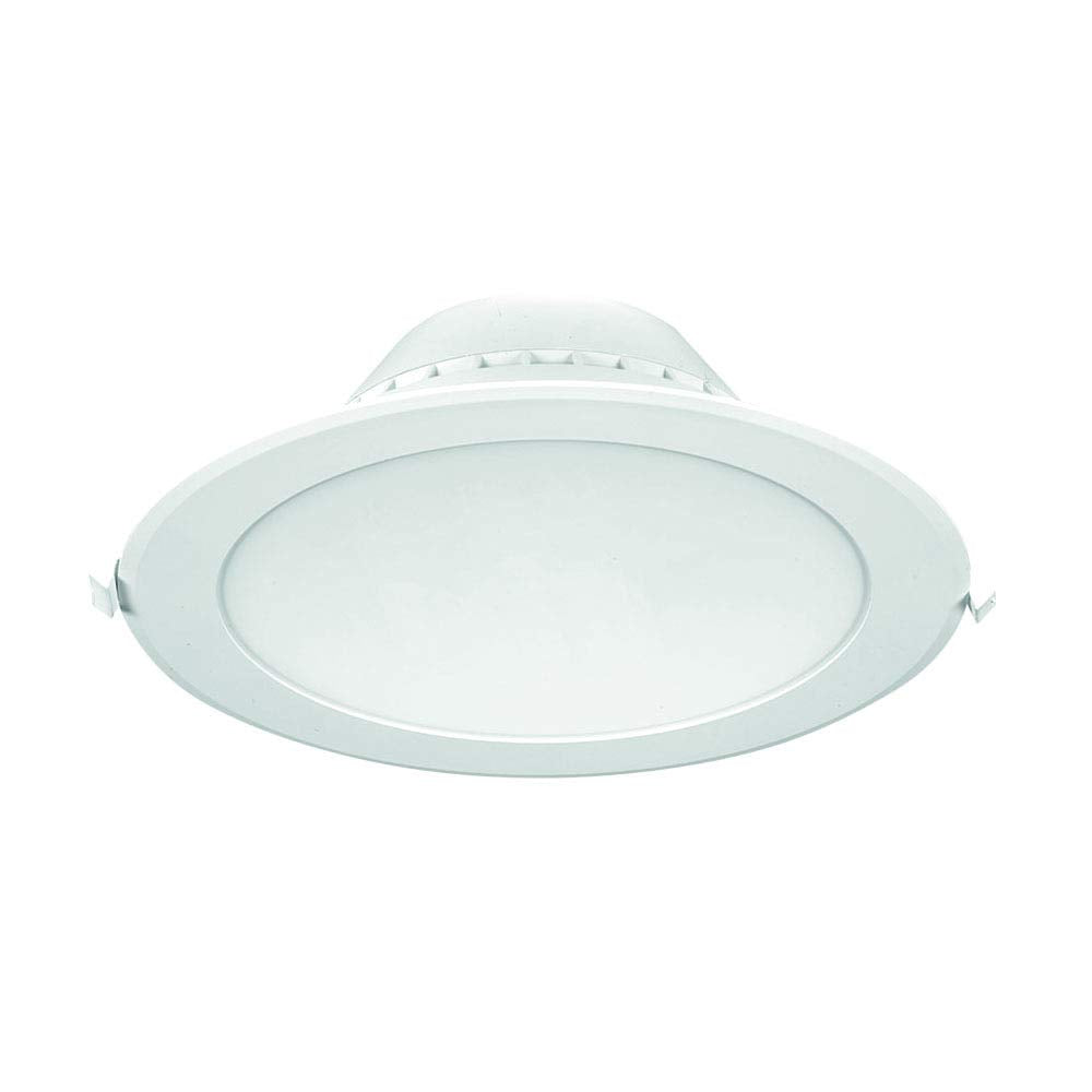 Construlita Lámpara LED Empotrar en Techo Luz Blanca Cálida, color Blanco RE1058BBCB