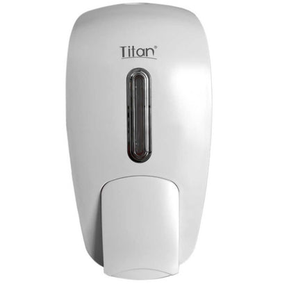 Titán Gustamar Jabonera Empotrable a la Pared para Baños Públicos/Dispensador de Jabón Líquido para Manos o Gel Antibacterial G-51051W, Color Blanco