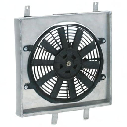 Mishimoto MMFS-CIV-92 Cubierta de ventilador de aluminio de rendimiento compatible con Honda Civic 1992-2000, plata