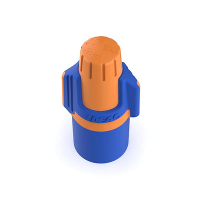 Ideal Twister ProFLEX Mini Conector de Alambre 30-343 | Naranja/Azul, Caja de 100, 22 a 12 AWG, Comfort SureGrip, Falda Flexible