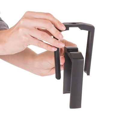 US Weight Plastic Stanchion Sign Holder with Plexiglass Covers for USW ChainBoss and Sentry Stanchions