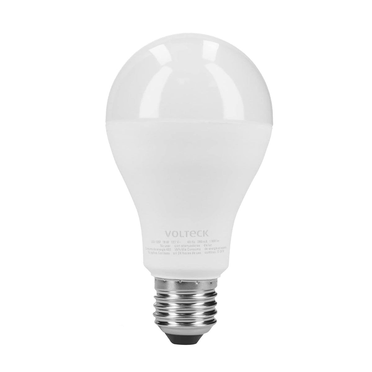 Volteck LED-125FX4, Pack de 4 lámparas de LED A19 18 W luz de día