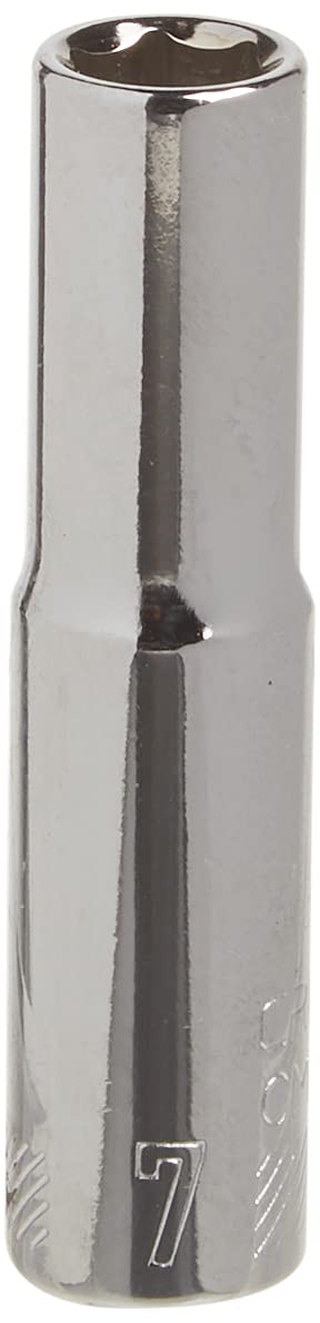 CRAFTSMAN - Enchufe profundo, métrico, 1/4 pulgadas, 7 mm, 6 puntos (CMMT44404) - 7 MM