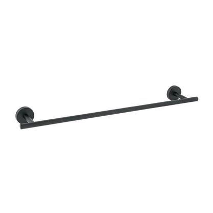 Foset TBA-76N Toallero de Barra Metálico, 61 cm - Negro mate