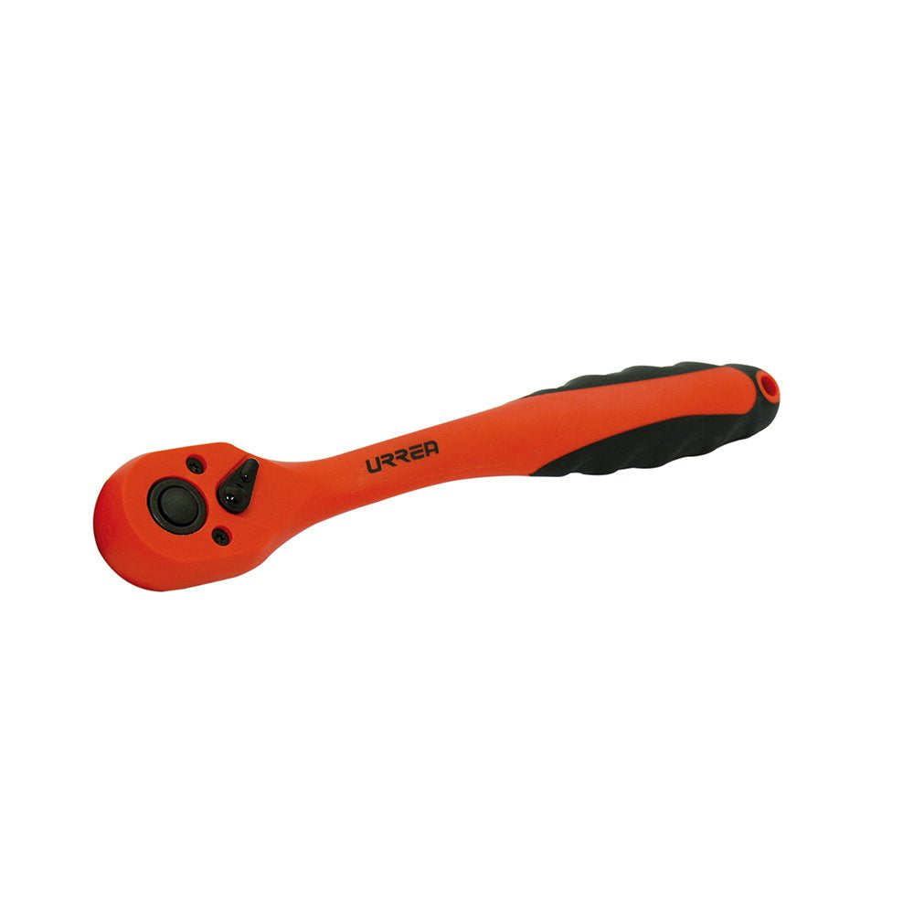 Urrea 4749G Matraca reversible acodada para dado cuadro de 1/4", Quick Release - 1 - 4"