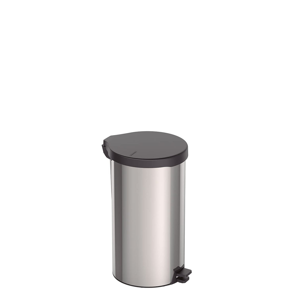 TRAMONTINA - Basurero con Pedal 20 L, de Acero Inoxidable, Tapa de Plástico, Higiénico, Práctico y Duradero, con Asa para el Transporte, Ideal para Bolsas de Basura