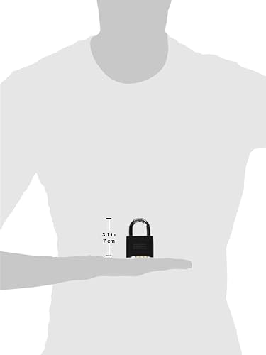 Master Lock 178D - Candado de combinación, 1 paquete, Negro