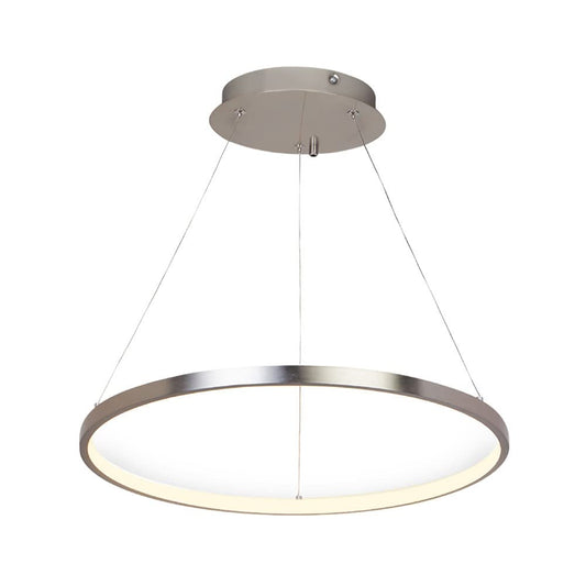 Tecnolite - Lámpara LED Colgante Circular, Luz Suave Cálida, Atenuable, 1 Anillo de 50cm, 32 W