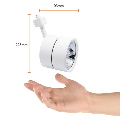 Tecnolite Lámpara Spot de Riel Dirigible Potencia Máx. 60 W, Base G53, Foco AR111 no incluido