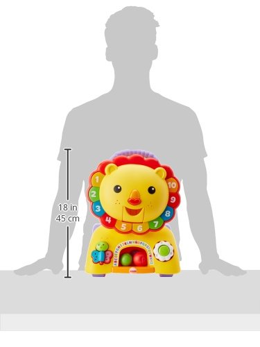 Fisher-Price Andadera León Camina Conmigo 3 en 1 6+ Meses | Modo sentarse, caminar y montar; botones luminosos de números y colores