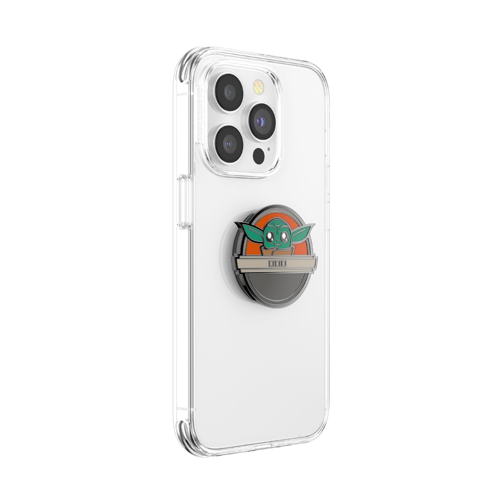 PopSockets - Empuñadura para teléfono con Soporte expandible, Agarre calcomanía, PopOut, Starwars - Grogu Pod