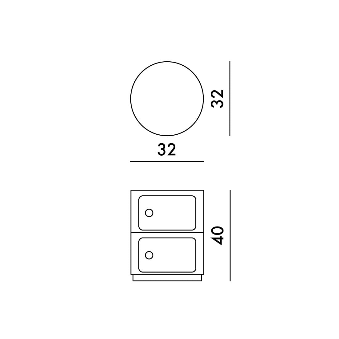 Kartell 498603 Buró 2 Módulos Componibili Color Blanco Mate, 1 Pieza